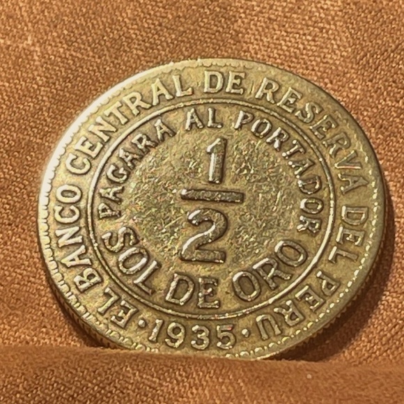 Peruvian Connection Other - Peru 1935 1/2 Sol MA beautiful well defined lines